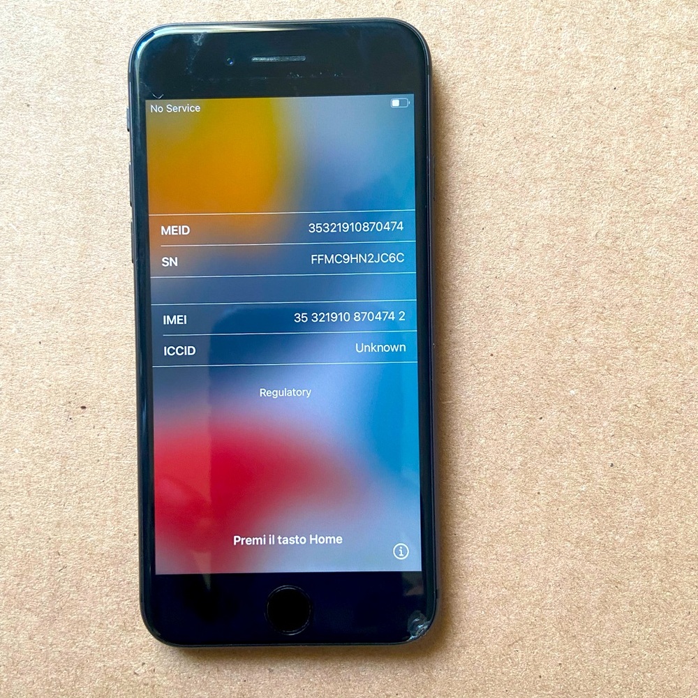 Space grey IPhone 8